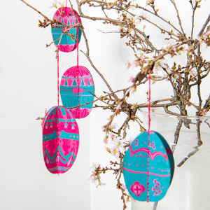Easter Egg Hanging Paper Decorations
