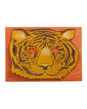 Load image into Gallery viewer, Tiger Paper Mask Greeting Card
