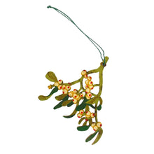 Load image into Gallery viewer, Mistletoe Printed Wooden  Decoration
