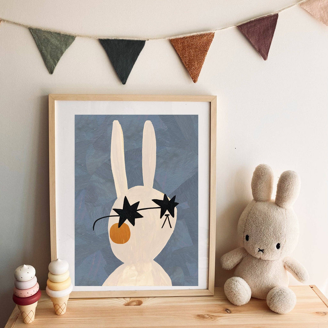 Mr Rabbit Art Print