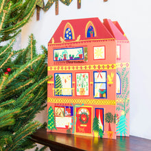 Load image into Gallery viewer, Christmas House Card Advent Calendar
