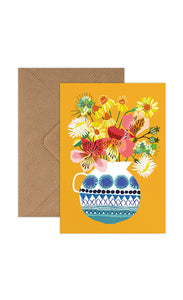 Festival Flowers Greeting Card