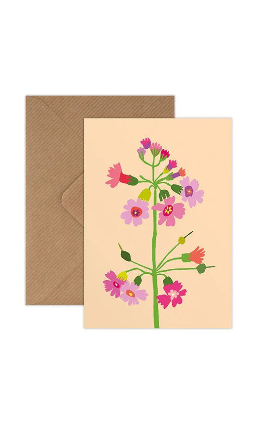 Hosta Flower Mini Greeting Card