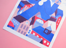 Load image into Gallery viewer, Compass A3 Risograph Print
