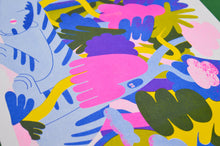 Load image into Gallery viewer, Jungle Cat A3 Risograph Print
