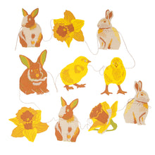 Load image into Gallery viewer, Chick and Rabbit Paper Decoration Garland
