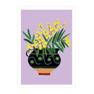 Mimosa Jug Art Print - A4