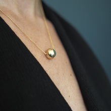 Load image into Gallery viewer, Aventurine + Brass Cup Necklace
