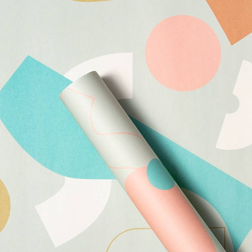 Beacon design shapes abstract giftwrap