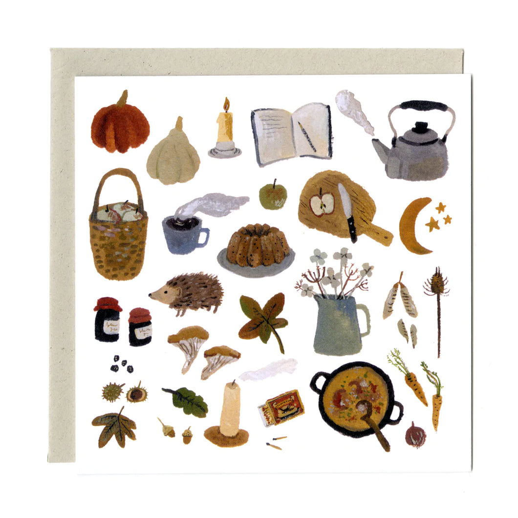 Autumn Treasures Greeting Card