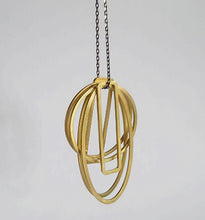 Load image into Gallery viewer, Six Brass Geometric Shapes Necklace
