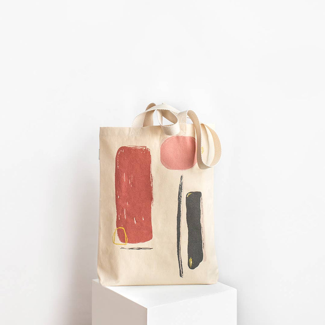 Abstract Organic Cotton Tote Bag - ANIMA