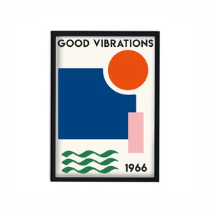Good Vibrations Retro A3 Print