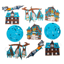 Load image into Gallery viewer, Haunted House Halloween Decoration Garland
