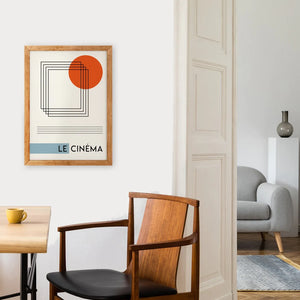 Le Cinèma French Abstract Giclée A3 Print