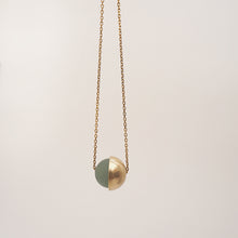 Load image into Gallery viewer, Aventurine + Brass Cup Necklace
