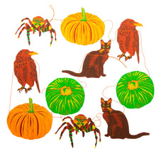 Load image into Gallery viewer, Pumpkins and Cats Halloweed Decoration Garland
