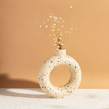 Load image into Gallery viewer, Sand Terrazzo Speckled Circle Vase
