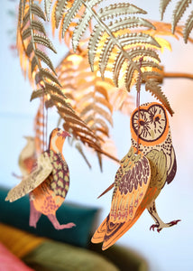 Winter Birds Paper Hanging Decorations